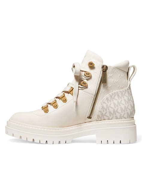 michael kors cream dempsey bootie.